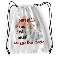 Plecak Dla Natalii Sportowy Szkolny Worek Torba Z Nadrukiem Ze Zdjęciem