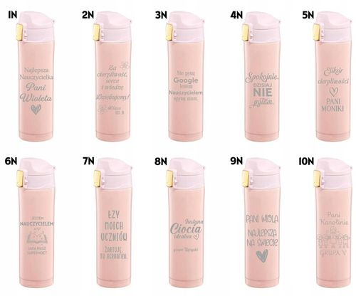 Kubek Termiczny z grawerem 420ml Twój Tekst dla Nauczyciela prezent na Arena.pl