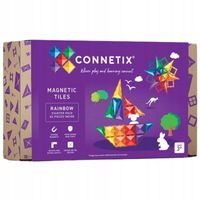 Tęczowy Zestaw Startowy Klocki Magnetyczne Rainbow Starter 60 El. Connetix