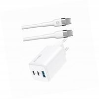 Szybka ładowarka GaN 65W 3 wejścia z długim kablem 2m do iPhone 15 Pro