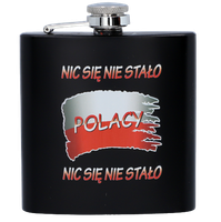 Stalowa Piersiówka Patriotyczna Gentelo 180 Ml W Eleganckim Opakowaniu