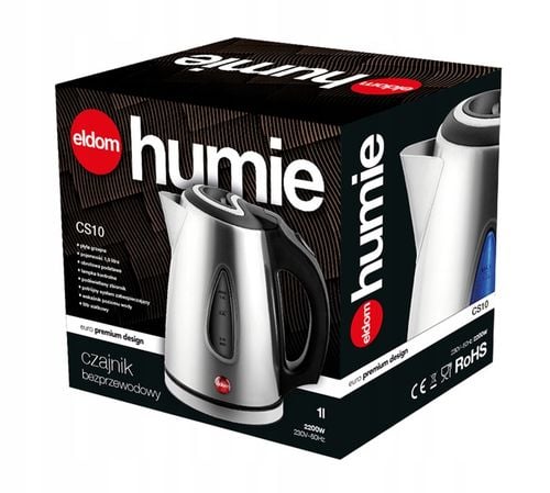 CZAJNIK ELEKTRYCZNY STAL NIERDZEWNA ELDOM HUMIE CS10 1500W 1L na Arena.pl