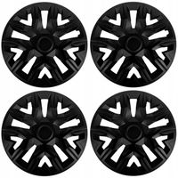 Kołpaki uniwersalne 16'' NRM The Best czarne matowe 4 sztuki