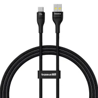 kabel baseus flash 2 usb-a / usb-c 100w 1 m - czarny