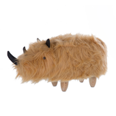 Pufa zwierzak futrzana beżowa WOOLLY