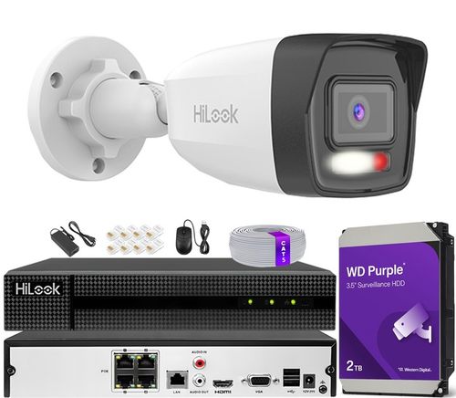 Zestaw Monitoringu IP Do Domu Kamera 6Mpx Dzień/Noc Kolor Nagrywarka 2TB na Arena.pl