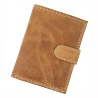 Wild męski portfel skóra naturalna pionowy duży zatrzask ochrona RFID