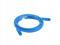 Patchcord Lanberg S/FTP kat.6A 0,5m LSZH CCA fluke passed niebieski