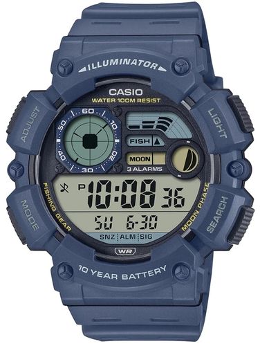 ZEGAREK MĘSKI CASIO Digital Moonphase WS-1500H-5B + BOX na Arena.pl