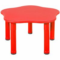 Stolik plastikowy dla dzieci King - czerwony