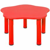 Stolik plastikowy dla dzieci King - czerwony