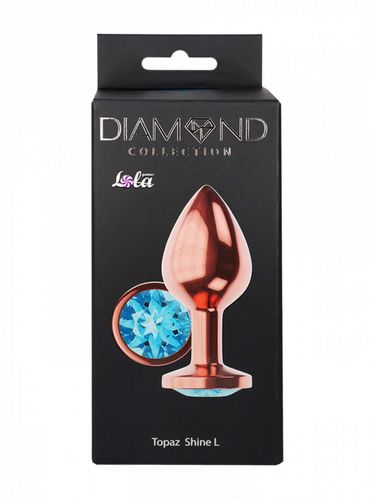 plug butt plug diamond topaz shine l rose gold na Arena.pl