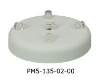 Podsufitka metalowa 5 otworów 135mm kolor biały