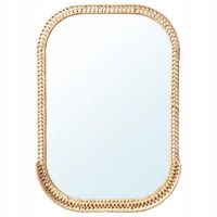 Lustro Rattan 53x76 cm z półką SOMMARBO