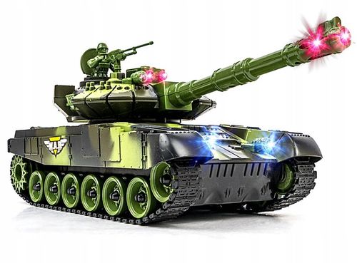 Duży Czołg Zdalnie Sterowany War Tank Bitwa Efekty na Arena.pl