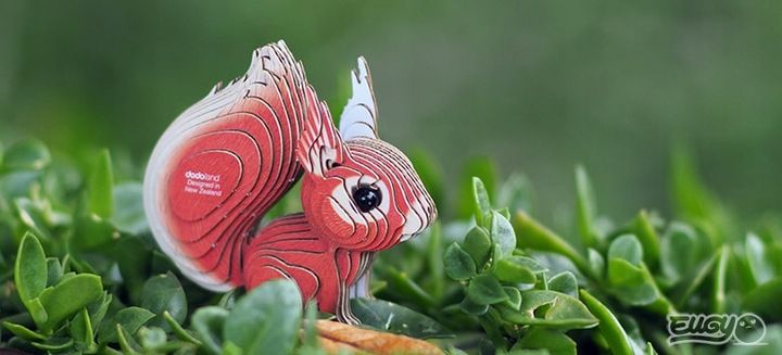 Wiewiórka Eugy. Eko Układanka 3D zdjęcie 6