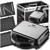 OPIEKACZ GOFROWNICA GRILL ELEKTRYCZNY 3W1 OPIEKACZ TOSTER DO KANAPEK