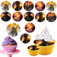 OPŁATEK na BABECZKI MUFFINKI zestaw na urodziny 12szt. - STRAŻ STRAŻAK