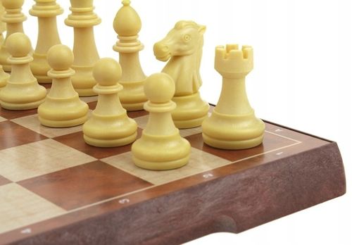 Szachy Warcaby Magnetyczne Klasyczne Duże na Magnes Gra 2w1 31x31 cm na Arena.pl