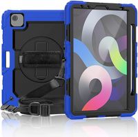 Etui do iPad Pro 5/4/3 12.9 z Podstawką i Paskiem na Ramię Niebieskie