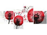 45CM 120CM ZEGAR 4 ELEM DMUCHAWCE CZERWIENI ŚCIENNY