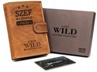 Portfel skóra na prezent SZEF ma zawsze rację BOX