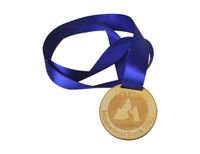 medal drewniany pamiątkowy grawerowany ze wstążką 6x6 cm 20 szt