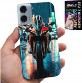 ETUI DO MOTOROLA G34 5G - MOTOR, MOTOCYKLE JEDNOŚLAD WZORY + FOLIA