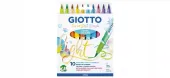 GIOTTO PISAKI PĘDZELKOWE TURBO SOFT BRUSH 10 KOL PASTELOWE 426900
