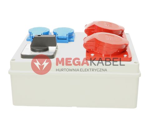 Rozdzielnica budowlana skrzynka zestaw R-BOX  L-P 1x32A/5 1x16A/5 2x230V Viplast na Arena.pl