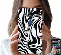 ETUI DO HUAWEI MATE 20 LITE - CZARNO BIAŁA ABSTRAKCJA + SZKŁO HART