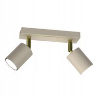 Lampa Sufitowa Spot STRIPER Beżowy Złoty glamour beżowa ruchome klosze