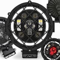 Lampa OFFROAD LED Robocza CZASZKA DRL IP67 Wodoodporna ATV Mocna Metalowa