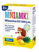 PASTYLKI Z WITAMINĄ D3 DO SSANIA BEZ CUKRU BEZGLUTENOWE 60 szt. - STARPHARM