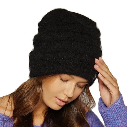 Czapka Damska Jesienna Zimowa MONNARI Elegancka Czarna beanie na Arena.pl