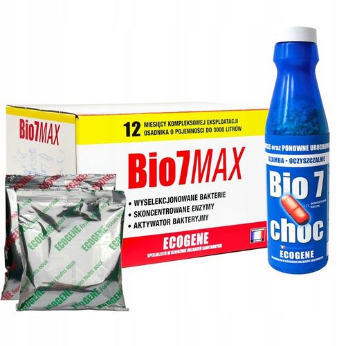 Bio 7 MAX 2kg do Oczyszczalni starter CHOC ROZRUCH Bakterie Bio7 MAX na Arena.pl