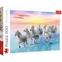 puzzle 500 białe konie w galopie 37289
