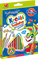 kredki trójkątne 18 kolorów BAMBINO