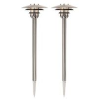 LAMPA SŁUPEK OGRODOWA UFFI LED 1W IP44 STAL NIERDZEWNA 2SZT