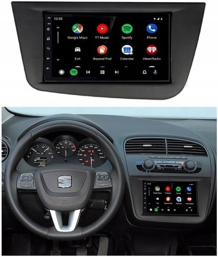 RADIO 2 DIN ANDROID AUTO CARPLAY RDS USB AUX SEAT LEON 2004-2012 na Arena.pl
