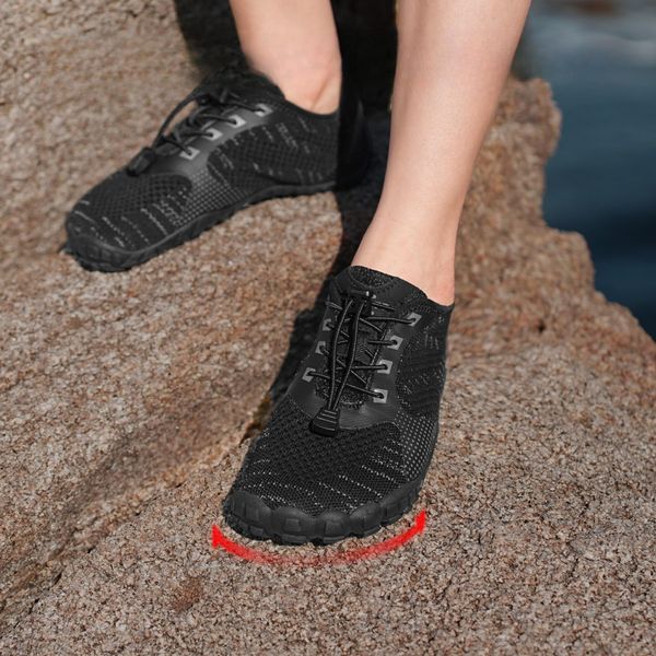 Buty do Wody Dziecięce na Plażę Jeżowce Czarne 29 EU Antypoślizgowe zdjęcie 5