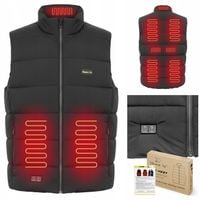 KAMIZELKA PODGRZEWANA BEZRĘKAWNIK KURTKA ZIMOWA UNISEKS ELEKTRYCZNA