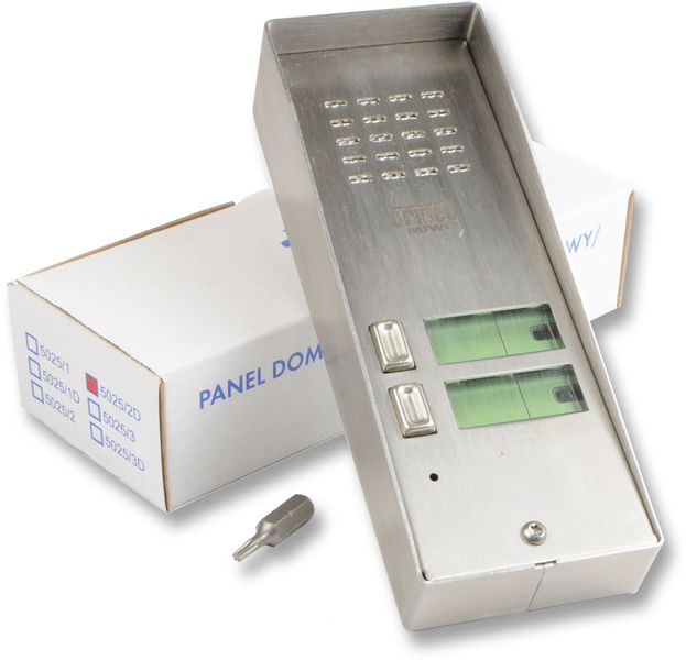 Kaseta zewnętrzna dwurodzinna panel URMET 5025/2D zdjęcie 1