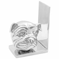 Podpórki do książek 2 pcs Srebrny 8 x 12 x 16.5 cm Aluminium