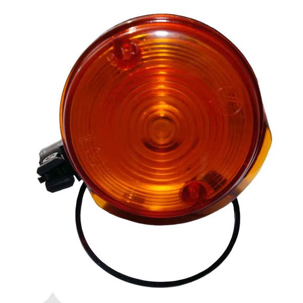Kierunkowskaz okrągły przód, pomarańczowy klosz z uszczelką S51 SR S70 ETZ zdjęcie 1