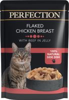 PERFECTION KARMA UZUPEŁNIAJĄCA DLA KOTÓW PŁATKI KURCZAK Z WOŁOWINĄ 70 G