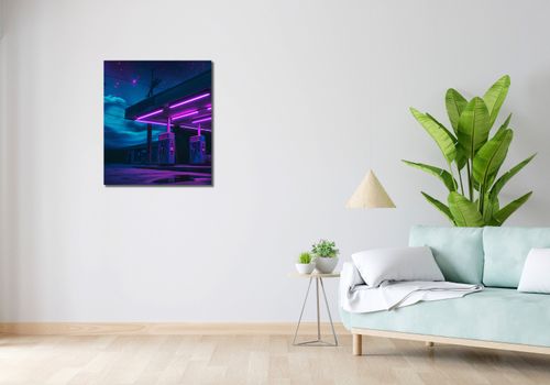Obraz 60x70cm Moc Neonowej Nocy na Arena.pl