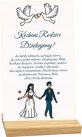 STATUETKA RAMKA dla rodziców na wesele personalizowany prezent duży wybór