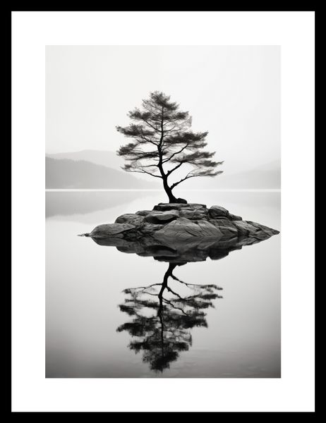 Plakat 21x29,7cm Samotne Drzewo zdjęcie 3