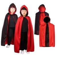 Peleryna z kapturem kostium przebranie wampira diabła do szkoły halloween